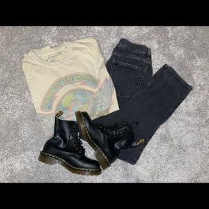 Black High Waisted Mom Jeans